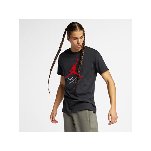 T-shirt męski Jordan Jumpman Flight - Czerń ze sklepu Nike poland w kategorii T-shirty męskie - zdjęcie 183807041