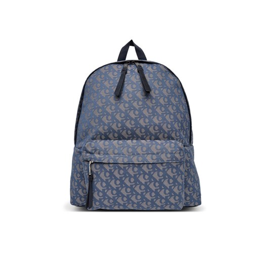 Plecak Calvin Klein Jeans Unstructured Monogram Backpack 4 LV04G3116G Niebieski ze sklepu eobuwie.pl w kategorii Plecaki - zdjęcie 183807342