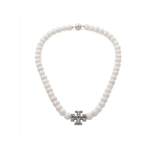 Naszyjnik Tory Burch Kira Pearl 164617 Biały ze sklepu eobuwie.pl w kategorii Naszyjniki - zdjęcie 183807383