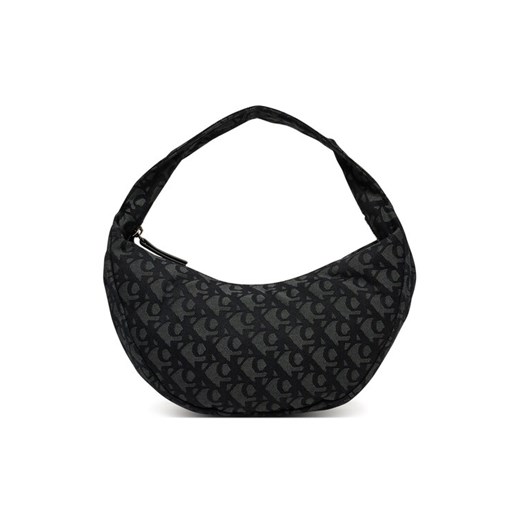 Torebka Calvin Klein Ckj Monogram Pinched Medium Shou LV04F3206G Czarny ze sklepu eobuwie.pl w kategorii Torebki hobo - zdjęcie 183807400