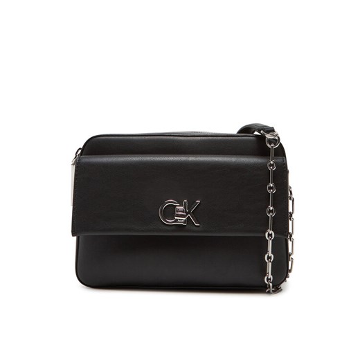 Torebka Calvin Klein Ck Re-Lock Pocket Camera Bag LV04F3102G Czarny ze sklepu eobuwie.pl w kategorii Listonoszki - zdjęcie 183807442