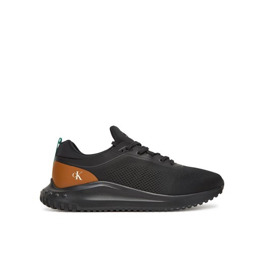 Sneakersy Calvin Klein Jeans Eva Runner Tech Knit YM0YM01293 Czarny ze sklepu eobuwie.pl w kategorii Buty sportowe męskie - zdjęcie 183807451