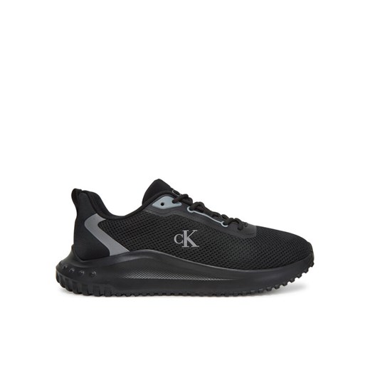 Sneakersy Calvin Klein Jeans Eva Runner L-Up Mix Mesh Logo Ck YW0YW01851 Czarny ze sklepu eobuwie.pl w kategorii Buty sportowe damskie - zdjęcie 183807502