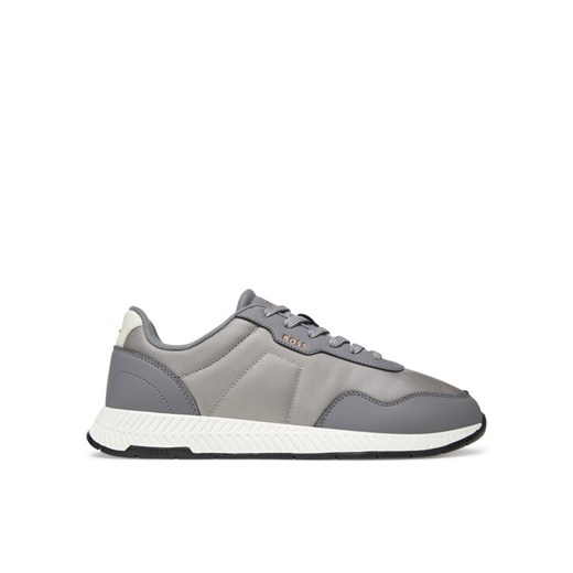 Sneakersy BOSS Titanium 50536481 Szary ze sklepu eobuwie.pl w kategorii Buty sportowe męskie - zdjęcie 183807530