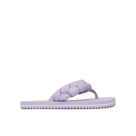 Japonki Tommy Jeans Braided Thong Beach Sandal EN0EN02877 Fioletowy ze sklepu eobuwie.pl w kategorii Klapki damskie - zdjęcie 183807542
