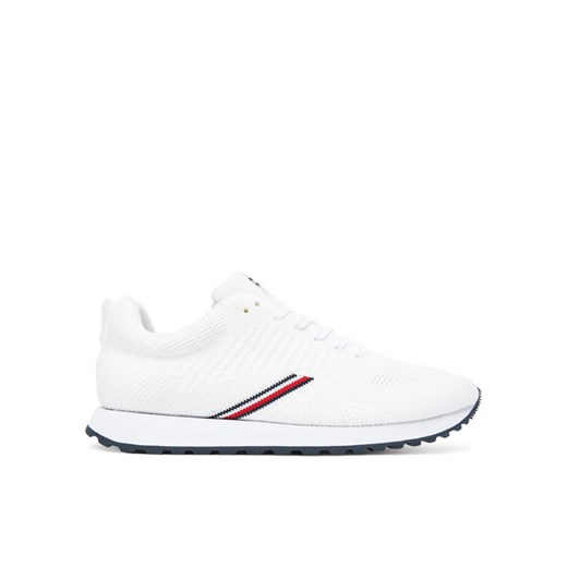 Sneakersy Tommy Hilfiger New Runner Eva Corpo Knit FM0FM05648 Biały ze sklepu eobuwie.pl w kategorii Buty sportowe męskie - zdjęcie 183807580