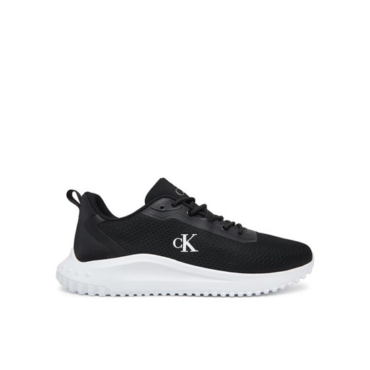 Sneakersy Calvin Klein Jeans Eva Runner Mix Mesh YM0YM01285 Czarny ze sklepu eobuwie.pl w kategorii Buty sportowe męskie - zdjęcie 183807670