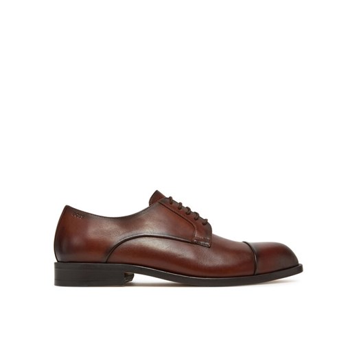 Półbuty BOSS Tayil-L 50548293 Brązowy ze sklepu eobuwie.pl w kategorii Buty eleganckie męskie - zdjęcie 183807673