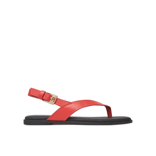 Sandały Tommy Hilfiger Color Block Thong Flat Sandal FW0FW08883 Pomarańczowy ze sklepu eobuwie.pl w kategorii Sandały damskie - zdjęcie 183807711