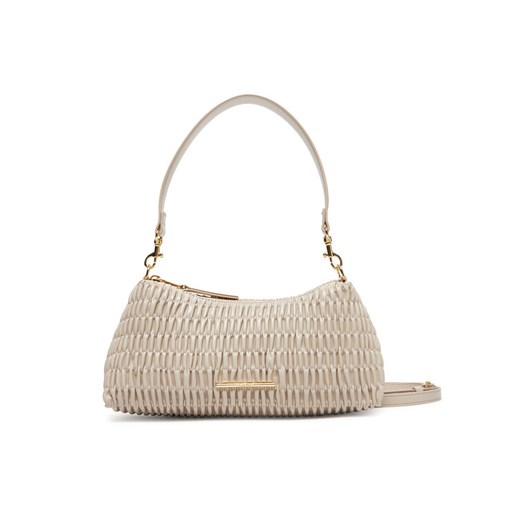 Torebka Calvin Klein Ruched Drop Shoulder Bag LV04K3088G Beżowy ze sklepu eobuwie.pl w kategorii Listonoszki - zdjęcie 183807771