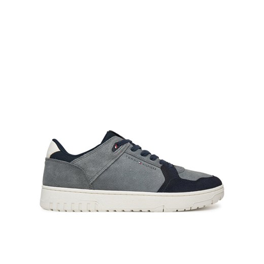 Sneakersy Tommy Hilfiger Basket Core Lite Suede FM0FM05519 Szary ze sklepu eobuwie.pl w kategorii Buty sportowe męskie - zdjęcie 183807774