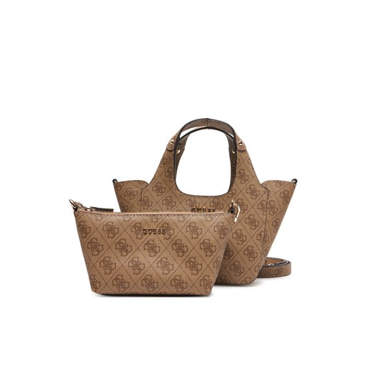 Torebka Guess HWSG73 34750 Brązowy ze sklepu eobuwie.pl w kategorii Torby Shopper bag - zdjęcie 183807812