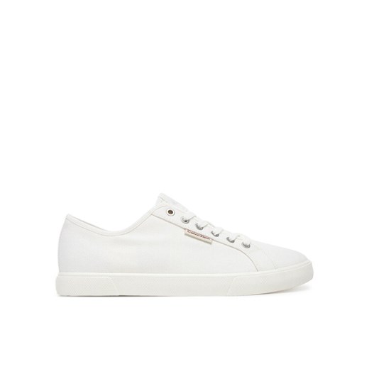 Tenisówki Calvin Klein Jeans Ess Vulc Low Mg Cv YM0YM01301 Biały ze sklepu eobuwie.pl w kategorii Trampki męskie - zdjęcie 183807814