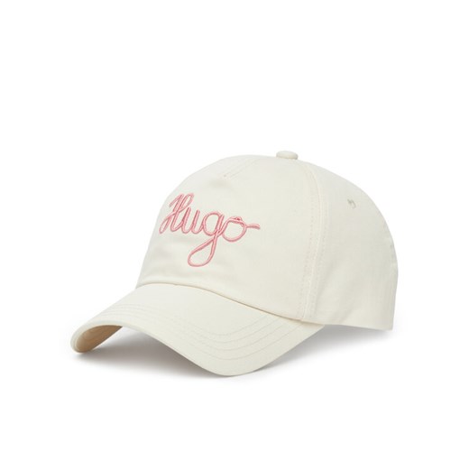 Czapka z daszkiem HUGO Cara-PE 50546591 Écru ze sklepu eobuwie.pl w kategorii Czapki z daszkiem damskie - zdjęcie 183807852
