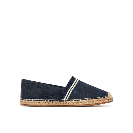 Espadryle Tommy Hilfiger Fringe Canvas Closed Espadrille FW0FW08881 Granatowy ze sklepu eobuwie.pl w kategorii Espadryle damskie - zdjęcie 183807892