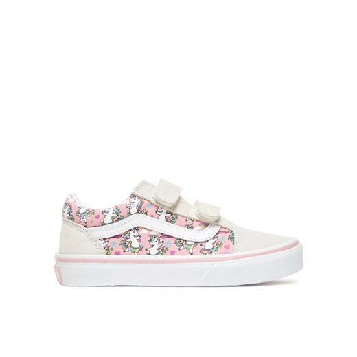 Tenisówki Vans Old Skool V VN000CYDCY71 Écru ze sklepu eobuwie.pl w kategorii Trampki dziecięce - zdjęcie 183807913