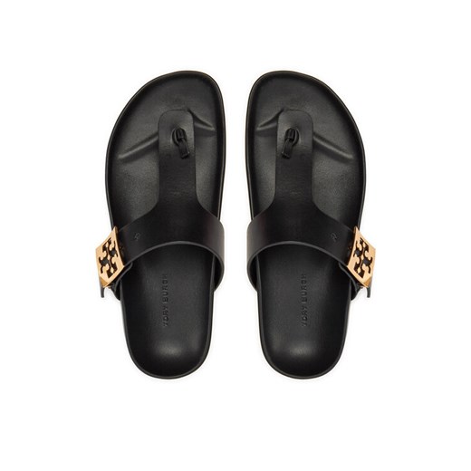 Japonki Tory Burch Mellow Thong Sandal 155190 Czarny ze sklepu eobuwie.pl w kategorii Klapki damskie - zdjęcie 183807993