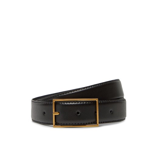 Pasek Męski Calvin Klein Classic Buckle Belt 30Mm LV04D7014G Czarny ze sklepu eobuwie.pl w kategorii Paski męskie - zdjęcie 183808014