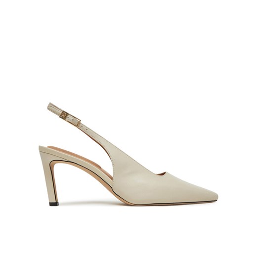 Sandały Tommy Hilfiger Squared Toe FW0FW08636 Beżowy ze sklepu eobuwie.pl w kategorii Sandały damskie - zdjęcie 183808072