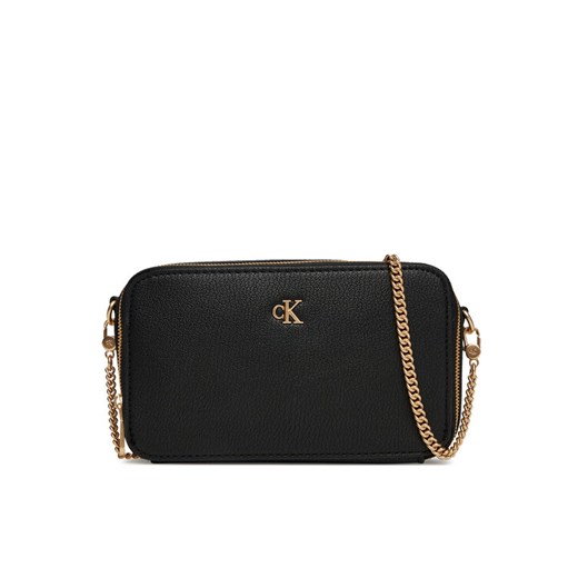Torebka Calvin Klein Jeans Minimal Mono Camera Bag LV04K1086G Czarny ze sklepu eobuwie.pl w kategorii Kopertówki - zdjęcie 183808123