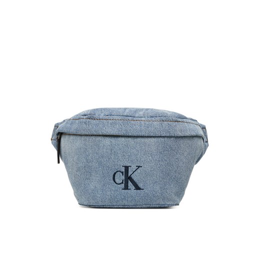 Saszetka nerka Calvin Klein Ckj Denim Waistbag LV04G3149G Błękitny ze sklepu eobuwie.pl w kategorii Nerki - zdjęcie 183808170
