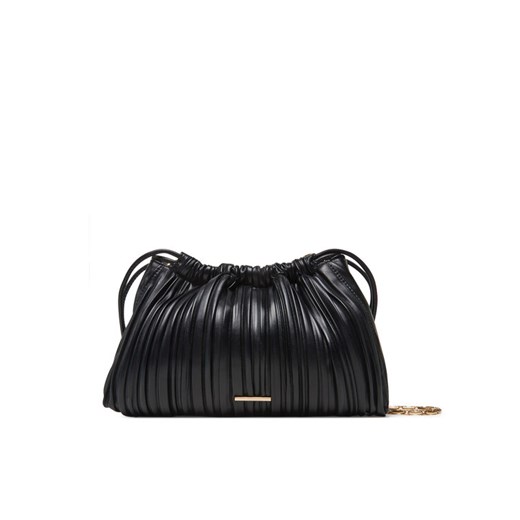 Torebka Calvin Klein Drawstring Plisse Crossbody LV04F3076G Czarny ze sklepu eobuwie.pl w kategorii Kopertówki - zdjęcie 183808213