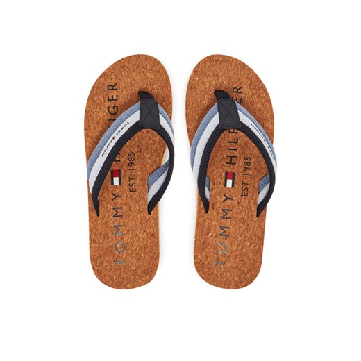 Japonki Tommy Hilfiger FM0FM05647 Niebieski ze sklepu eobuwie.pl w kategorii Klapki męskie - zdjęcie 183808241