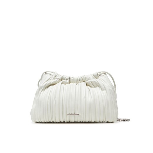 Torebka Calvin Klein Drawstring Plisse Crossbody LV04F3076G Biały ze sklepu eobuwie.pl w kategorii Kopertówki - zdjęcie 183808243