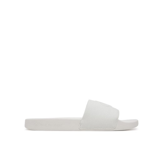 Klapki Calvin Klein Jeans Slide Hf Mono Cv YM0YM01282 Biały ze sklepu eobuwie.pl w kategorii Klapki męskie - zdjęcie 183808244