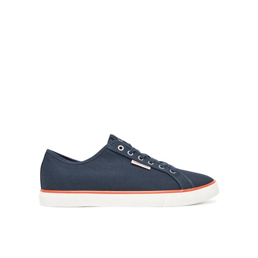 Tenisówki Calvin Klein Jeans Ess Vulc Low Mg Cv YM0YM01301 Granatowy ze sklepu eobuwie.pl w kategorii Trampki męskie - zdjęcie 183808264