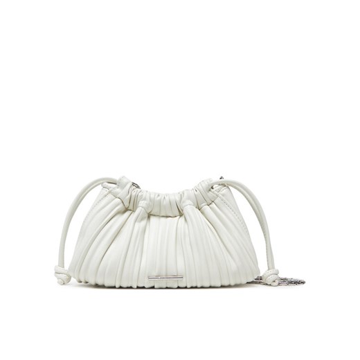 Torebka Calvin Klein Drawstring Plisse Conv Mini Cb P LV04F3077G Biały ze sklepu eobuwie.pl w kategorii Kopertówki - zdjęcie 183808283
