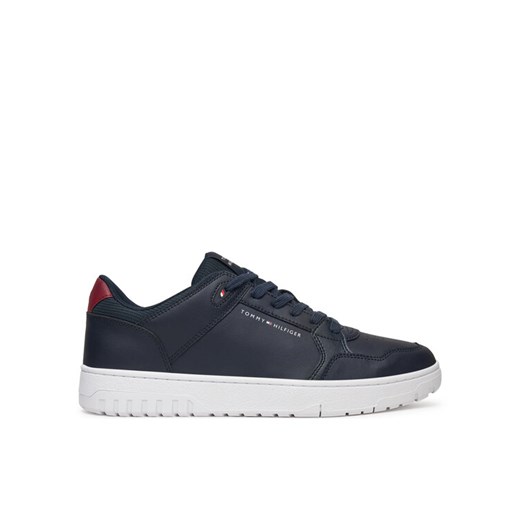 Sneakersy Tommy Hilfiger Basket Core Lite Lth Mix FM0FM05518 Granatowy ze sklepu eobuwie.pl w kategorii Buty sportowe męskie - zdjęcie 183808304