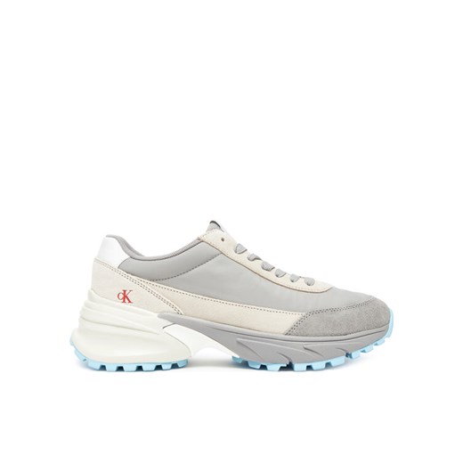 Sneakersy Calvin Klein Jeans Hike Runner Mg Nylon Mix YW0YW01852 Szary ze sklepu eobuwie.pl w kategorii Buty sportowe damskie - zdjęcie 183808330