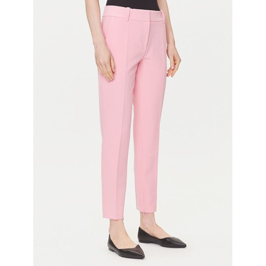 HUGO Spodnie materiałowe Hedima-1 50544742 Różowy Slim Fit ze sklepu MODIVO w kategorii Spodnie damskie - zdjęcie 183813132