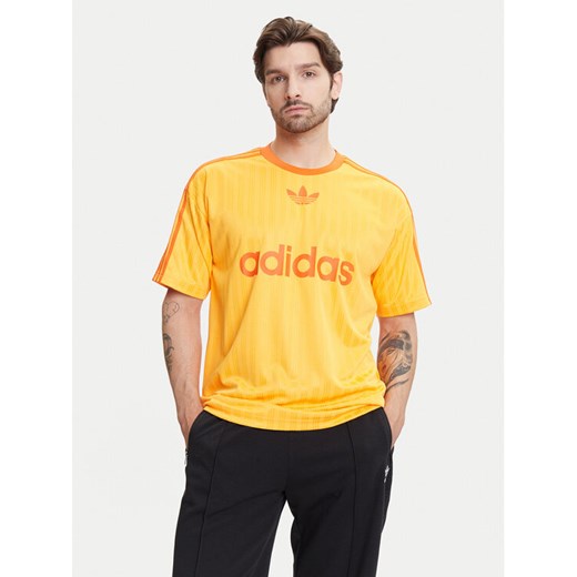 adidas T-Shirt adicolor JP1027 Żółty Loose Fit ze sklepu MODIVO w kategorii T-shirty męskie - zdjęcie 183813153