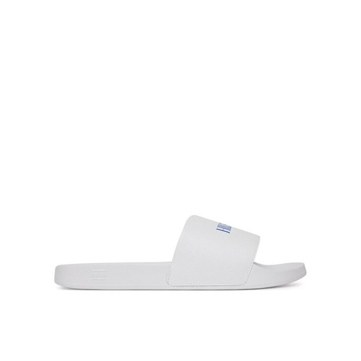 Tommy Hilfiger Klapki Hilfiger Print Tumble Pool Slide FM0FM05505 Biały ze sklepu MODIVO w kategorii Klapki męskie - zdjęcie 183813172