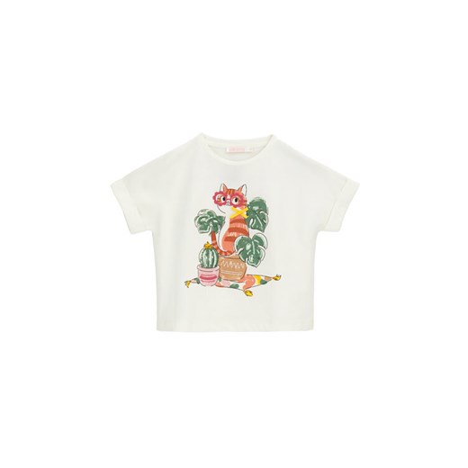 Original Marines T-Shirt DFP3144CF Biały Boxy Fit ze sklepu MODIVO w kategorii Bluzki dziewczęce - zdjęcie 183813192