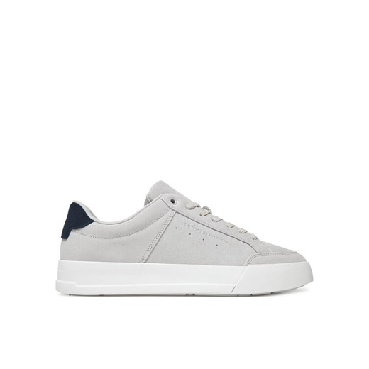Tommy Hilfiger Sneakersy Th Court Summer Suede FM0FM05517 Szary ze sklepu MODIVO w kategorii Buty sportowe męskie - zdjęcie 183813304