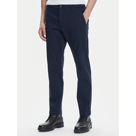 BOSS Chinosy Sanderson-L-2 50542986 Granatowy Regular Fit ze sklepu MODIVO w kategorii Spodnie męskie - zdjęcie 183813334