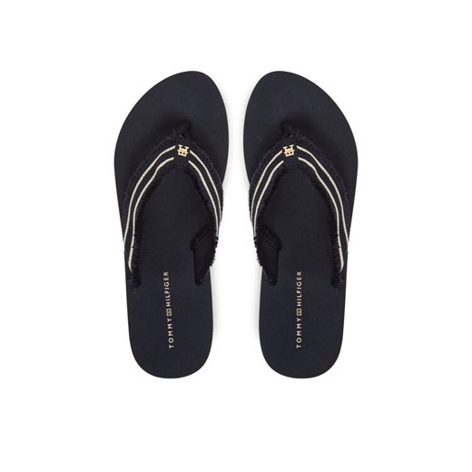 Tommy Hilfiger Japonki TH Webbing Beach Sandal FW0FW08739 Granatowy ze sklepu MODIVO w kategorii Klapki damskie - zdjęcie 183813372