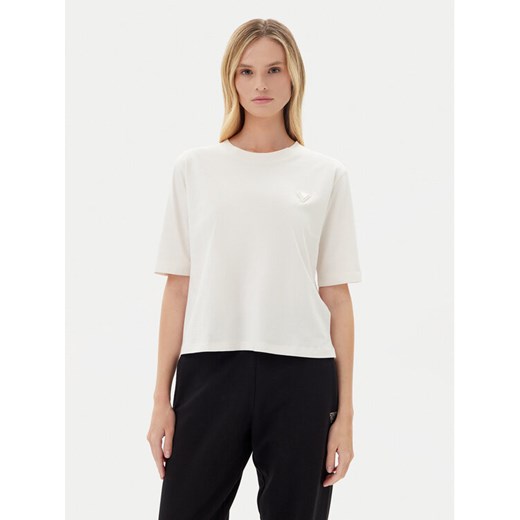 Guess T-Shirt V4BI21 I3Z14 Écru Relaxed Fit ze sklepu MODIVO w kategorii Bluzki damskie - zdjęcie 183813374