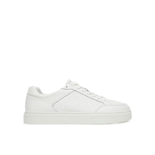 Calvin Klein Sneakersy Clean Cup Low Laceup Mono HM0HM01899 Biały ze sklepu MODIVO w kategorii Buty sportowe męskie - zdjęcie 183813383