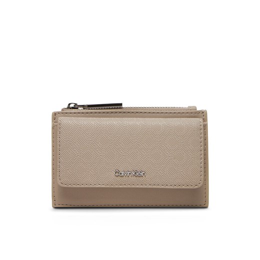 Calvin Klein Etui na karty kredytowe Ck Must Aop Cc Holder W Zip LV04F1036G Beżowy ze sklepu MODIVO w kategorii Etui - zdjęcie 183813391