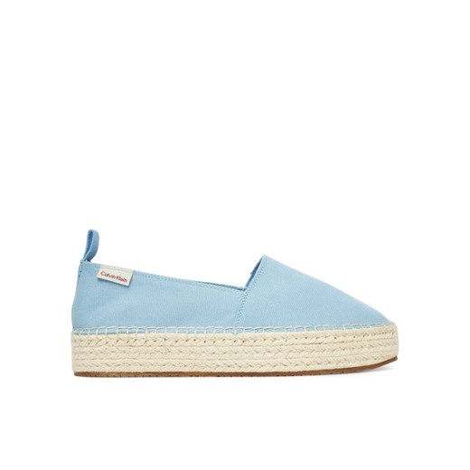 Calvin Klein Jeans Espadryle Platform Espadrille Ml Cs YW0YW01871 Błękitny ze sklepu MODIVO w kategorii Espadryle damskie - zdjęcie 183813452