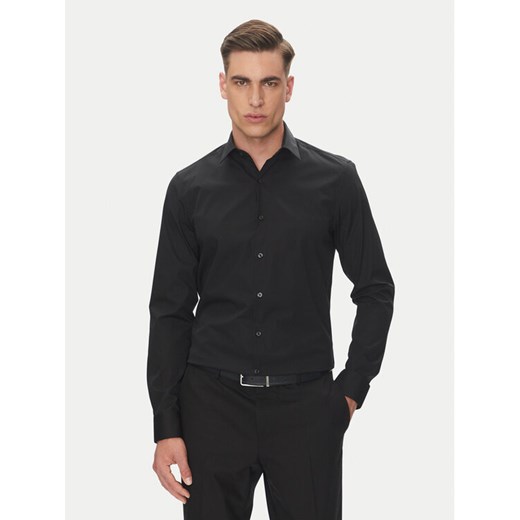 Calvin Klein Koszula Essential LV019EU000 Czarny Slim Fit ze sklepu MODIVO w kategorii Koszule męskie - zdjęcie 183813490