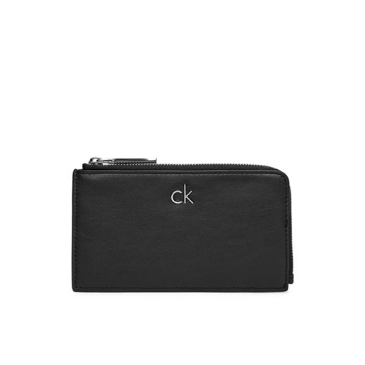 Calvin Klein Etui na karty kredytowe Ck Re-Lock Lg Cc Holder W L Zip LV04F1032G Czarny ze sklepu MODIVO w kategorii Etui - zdjęcie 183813551