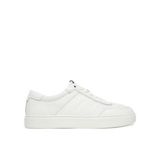 Calvin Klein Sneakersy Clean Cup Low Lace Tape HM0HM01898 Biały ze sklepu MODIVO w kategorii Buty sportowe męskie - zdjęcie 183813613