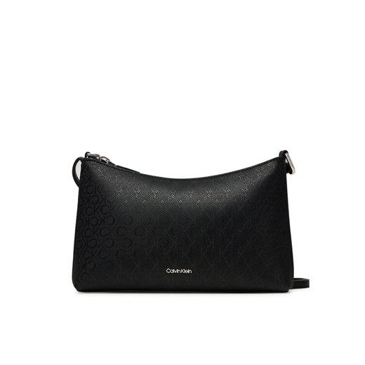 Calvin Klein Torebka Ck Must Aop Conv Logo Jqd Strap LV04F3099G Czarny ze sklepu MODIVO w kategorii Listonoszki - zdjęcie 183813652