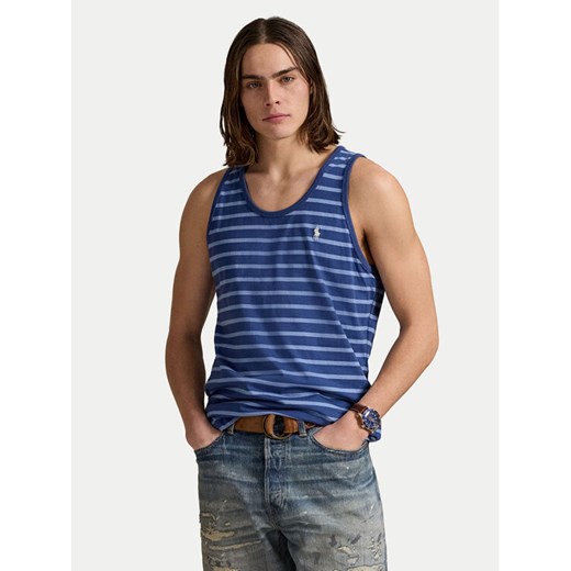 Polo Ralph Lauren Tank top 710970699002 Niebieski Classic Fit ze sklepu MODIVO w kategorii T-shirty męskie - zdjęcie 183813653