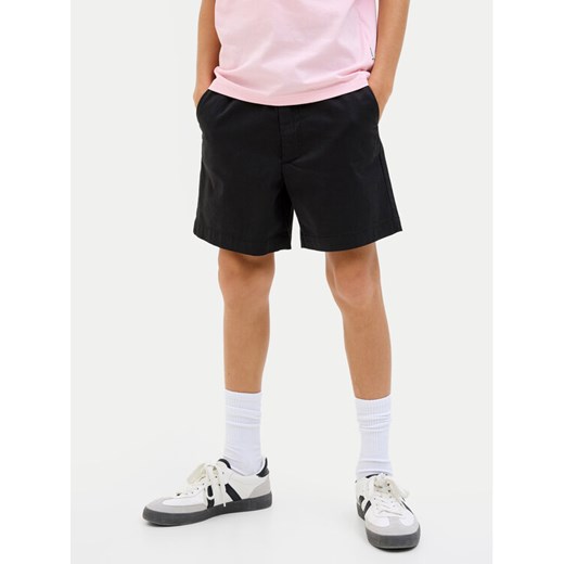 Jack&Jones Junior Szorty materiałowe Jaiden 12275013 Czarny Loose Fit ze sklepu MODIVO w kategorii Spodenki chłopięce - zdjęcie 183813661